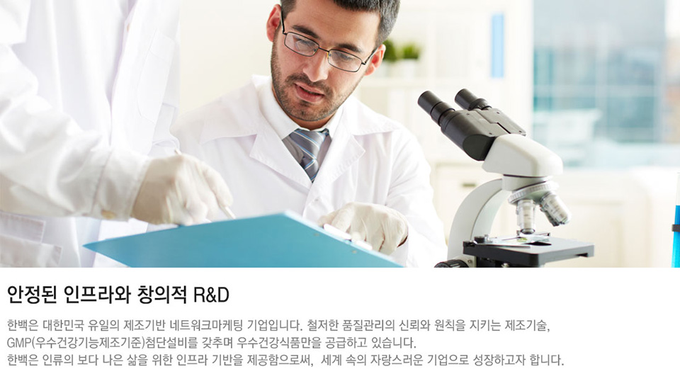 안정된 인프라와 창의적 R&D